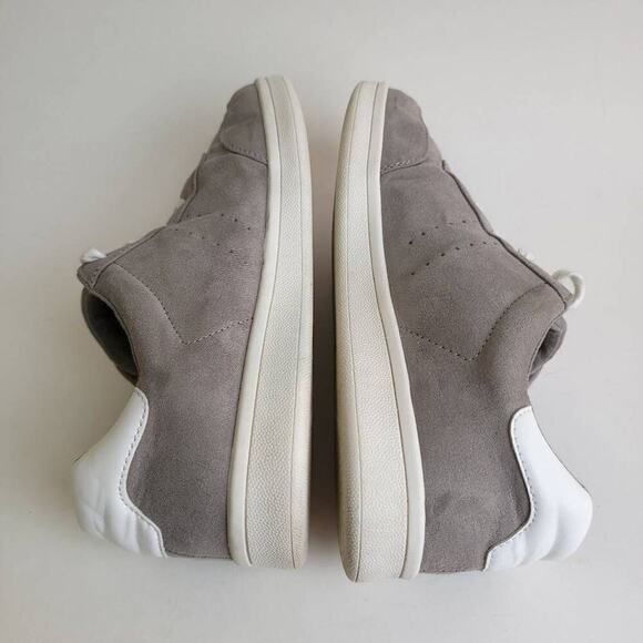Old Navy Sneaker Shoes Gray Soft-Brushed Faux-Suede Sneakers Womens Size 9.5​​ - Picture 10 of 14